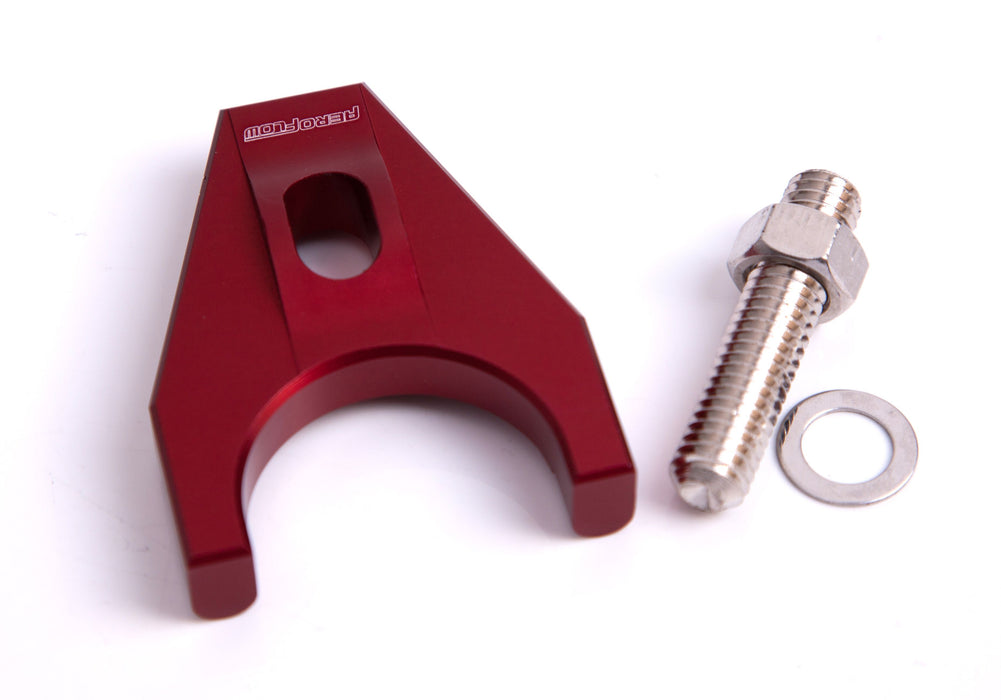 Billet Distributor Hold Down Clamp - Red AF64-2032R