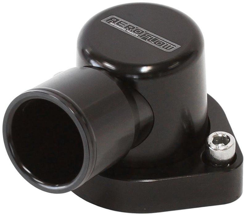 Billet 90° Thermostat Housing - Black AF64-2039BLK