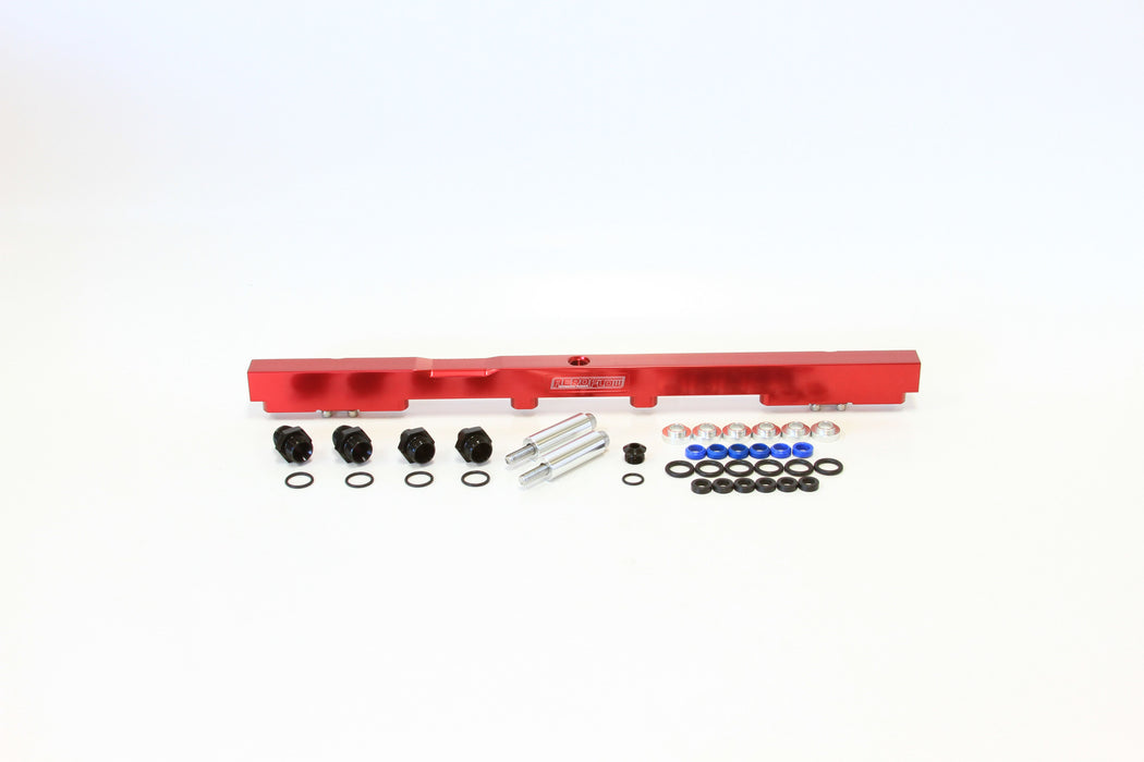 Toyota 2JZ Non-VVTI Billet EFI Fuel Rail - Red AF64-2059R