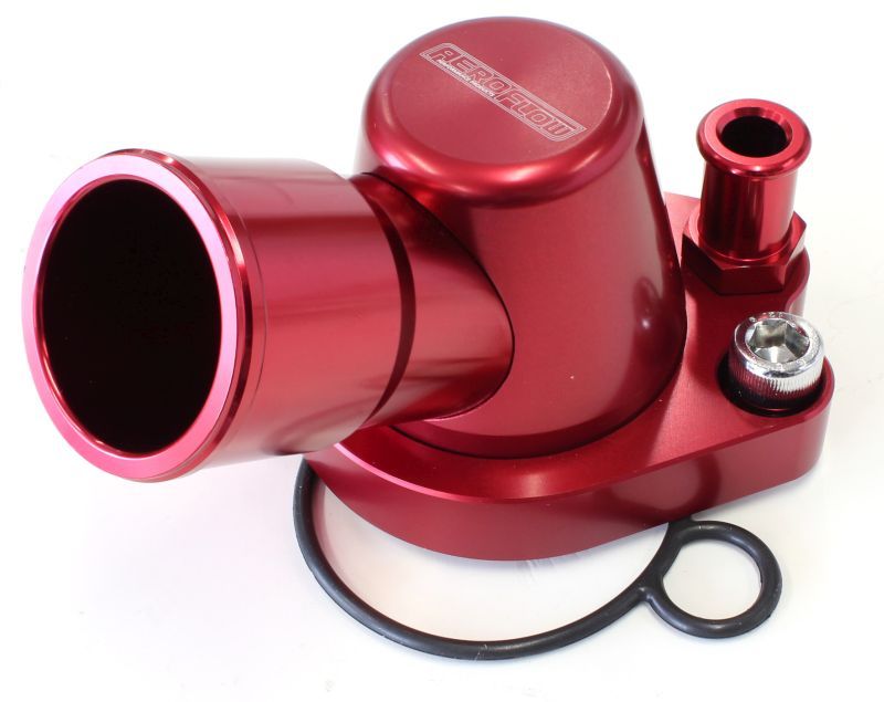 Billet Thermostat Housing - Red AF64-2091R