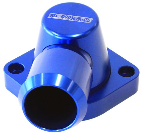 Billet Swivel Thermostat Housing - Blue Finish AF64-2092