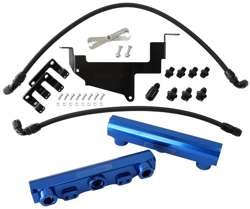 Subaru, Toyota, Scion FA20 Billet EFI Fuel Rail Kit - Blue AF64-2131