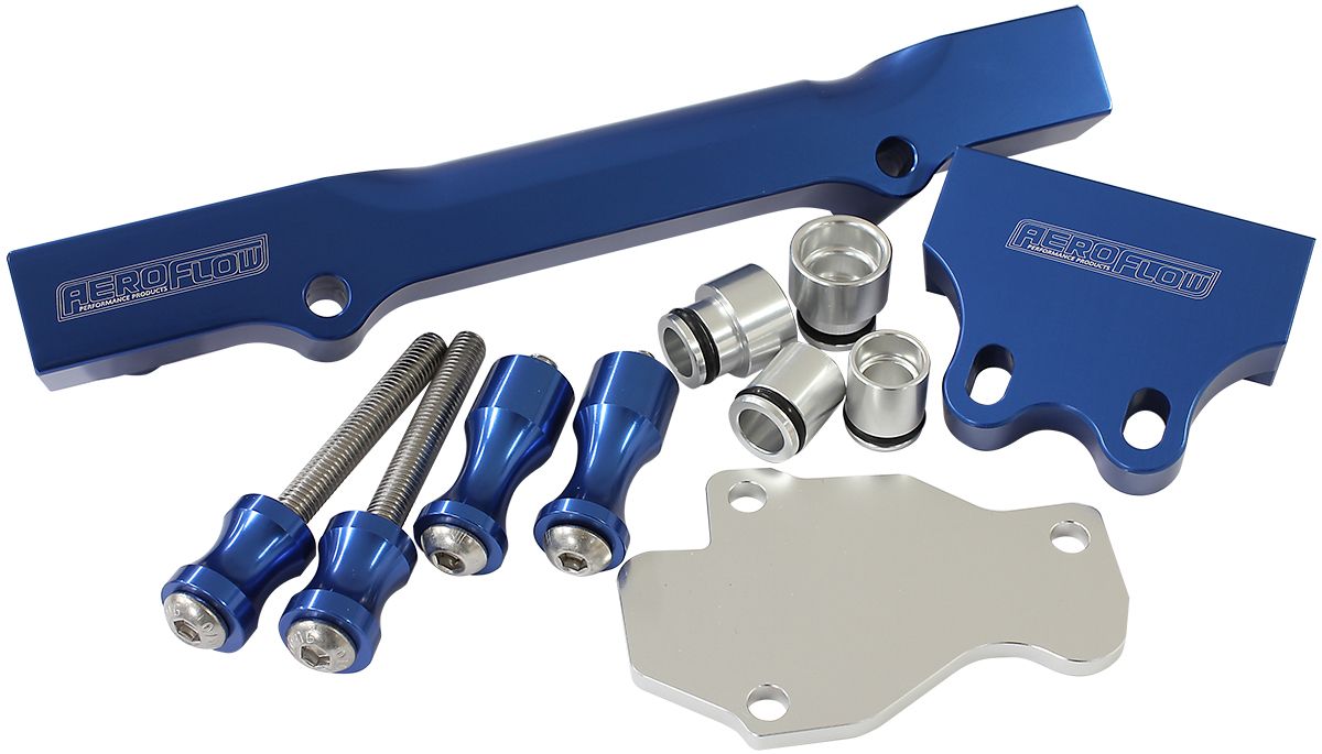 Mazda Series 6,7,8 13B Billet EFI Fuel Rails - Blue AF64-2204