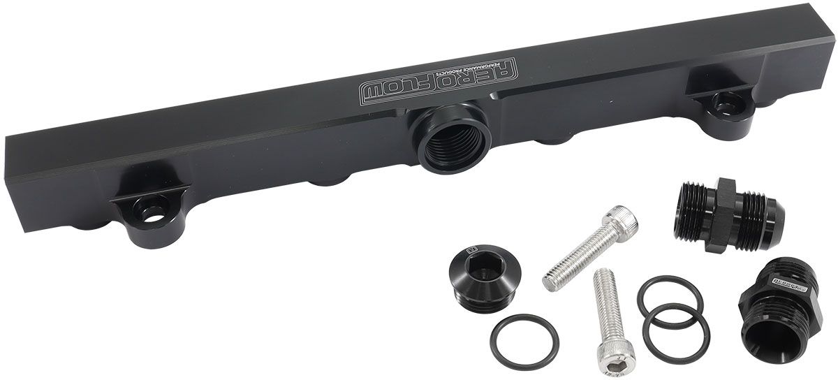 Mitsubishi Evolution 4-9 4G63 Billet EFI Fuel Rails - Black AF64-2221BLK