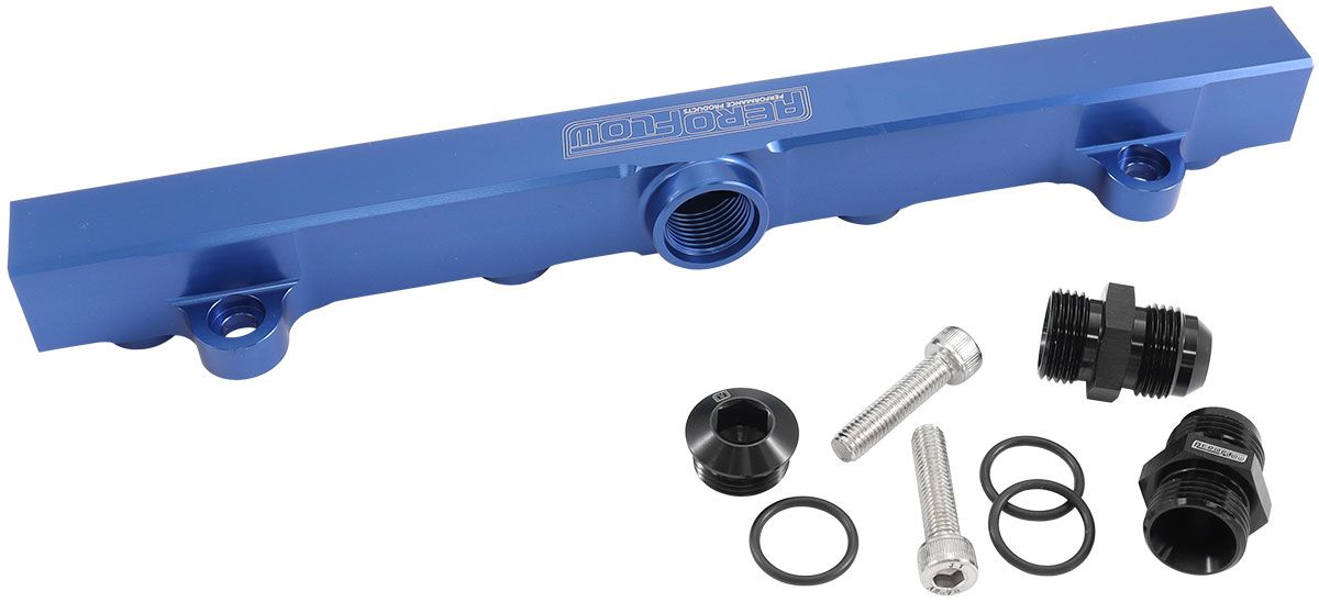 Mitsubishi Evolution 4-9 4G63 Billet EFI Fuel Rails - Blue AF64-2221