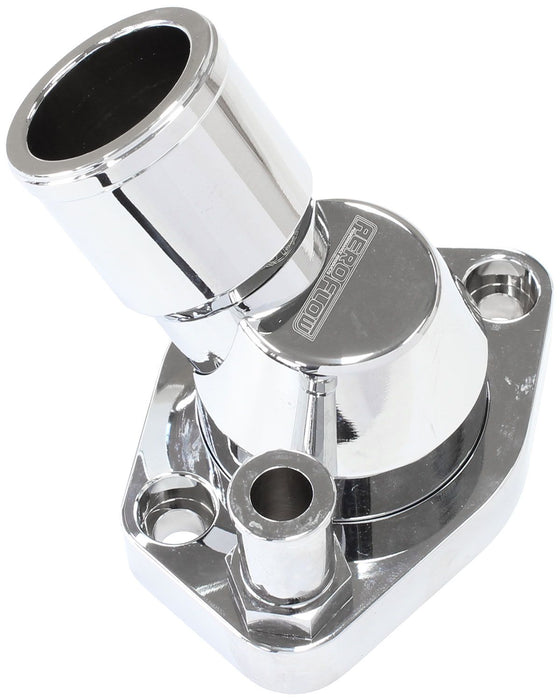 Billet 45° Swivel Thermostat Housing, Chrome Finish AF64-2233C