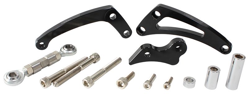 Low Mount Billet Alternator Bracket (Passenger Side) AF64-4004BLK