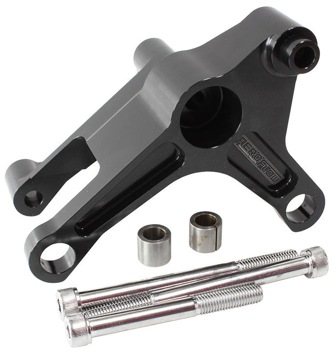 LS Series Billet Alternator Bracket - Black AF64-4027BLK