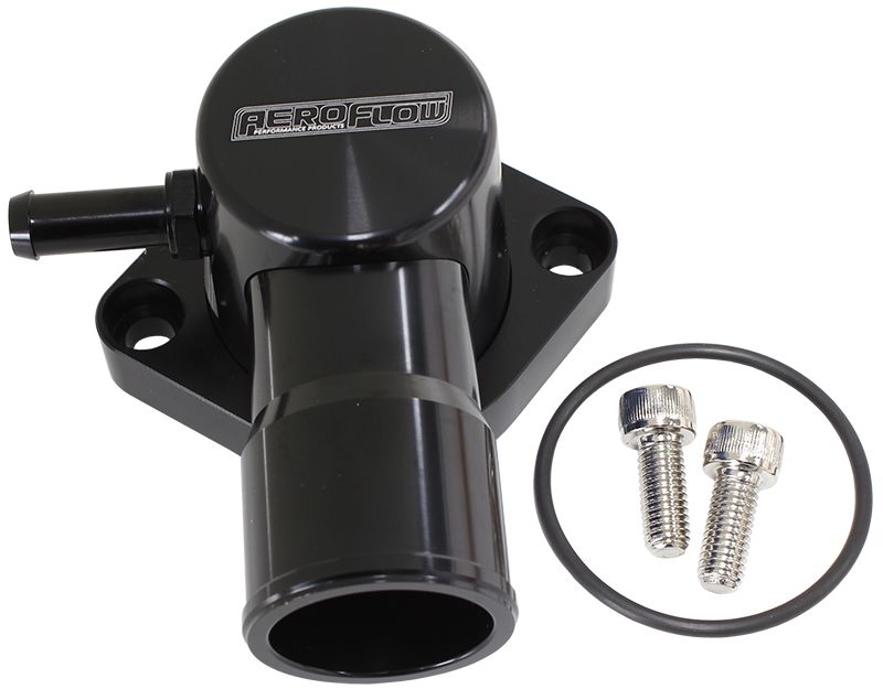 Billet Aluminium Swivel Thermostat Housing - Black AF64-4036BLK