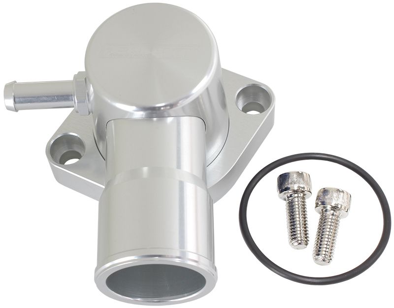 Billet Aluminium Swivel Thermostat Housing - Silver AF64-4036S