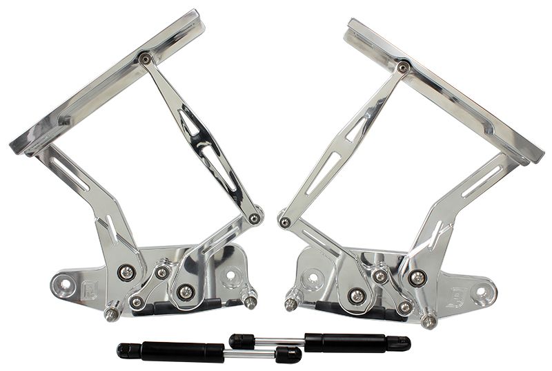 Holden HK, HT, HG Billet Bonnet Hinge Kit - Polished Finish AF64-4129