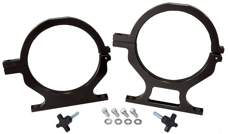 Billet Nitrous Bottle Brackets - Black AF64-5000BLK