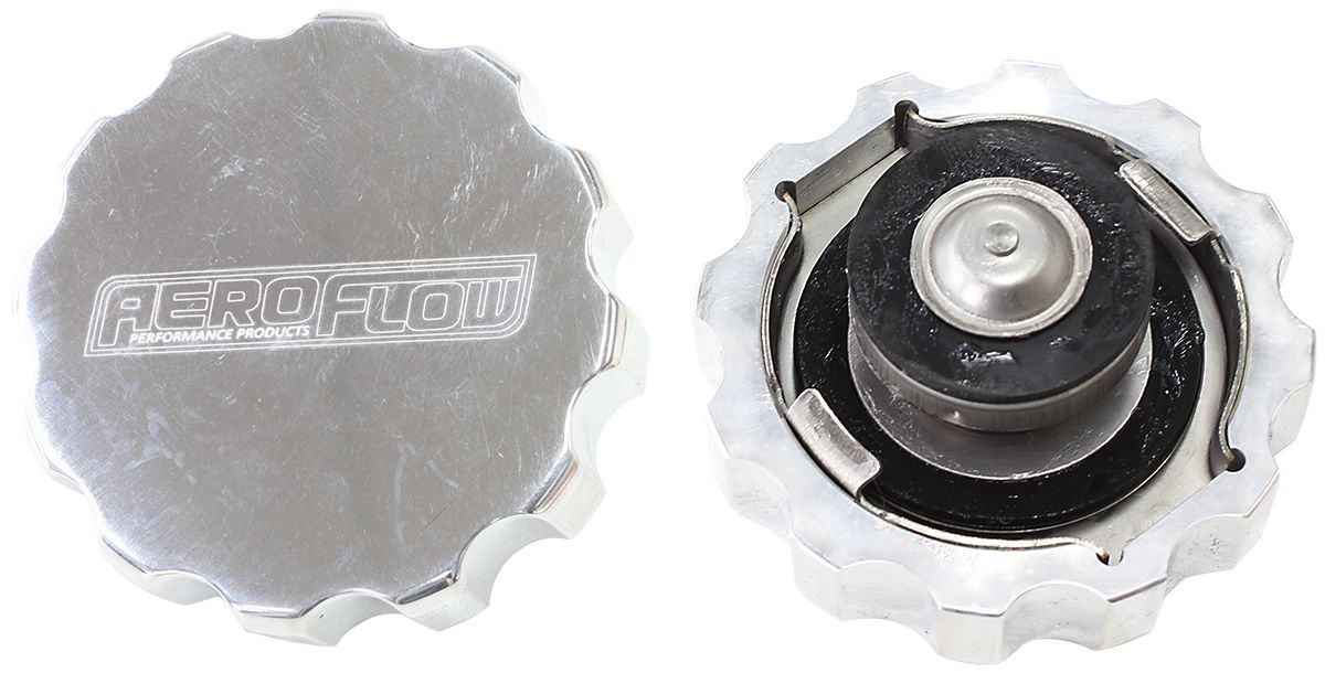 Billet Radiator Cap Small Styles - Polished AF64-5033P