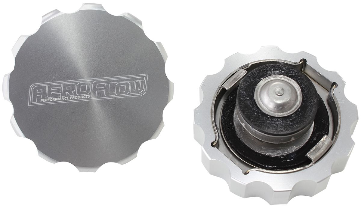 Billet Radiator Cap Small Styles - Silver AF64-5033S