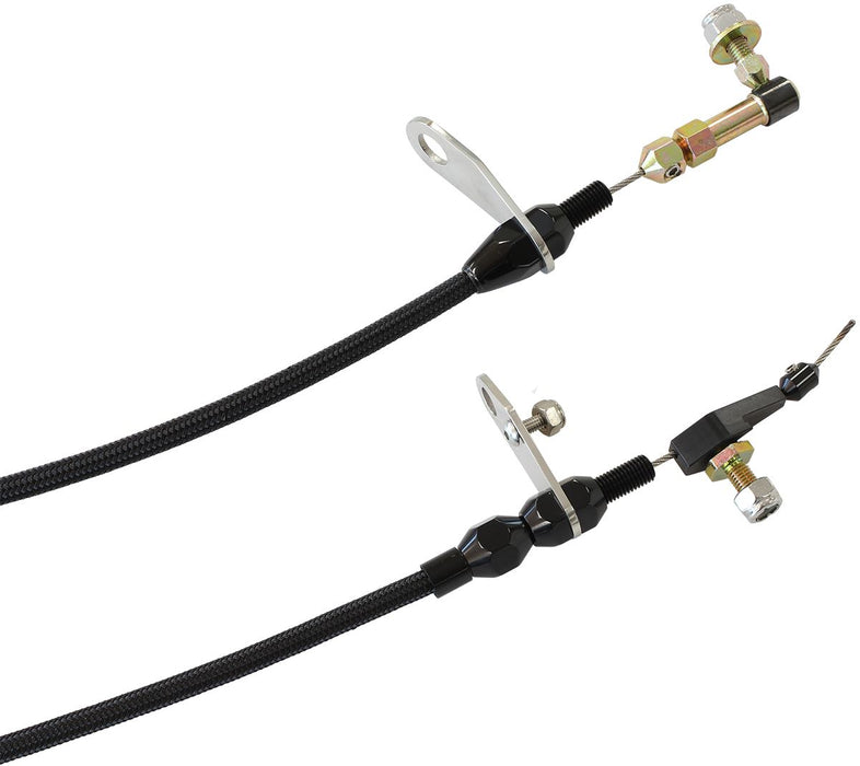 Kickdown Cable With Black Stainless Steel Cover & Black Ends AF72-7006BLK