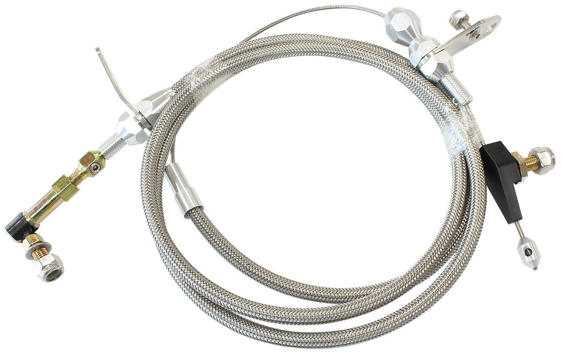 Kickdown Cable With Stainless Steel Cover & Chrome Ends AF72-7006