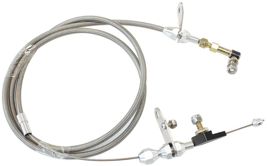 Kickdown Cable With Stainless Steel Cover & Chrome Ends AF72-7008