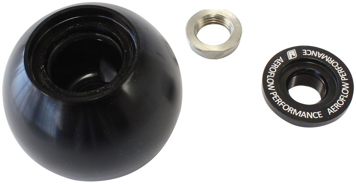 Bang Shift Billet Round Gear Knob with Bare Button Boss  AF72-9905BLK