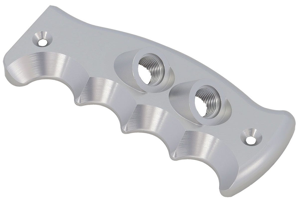 Pistol Grip Drivers Side Dual Button Plate, Silver AF72-9923