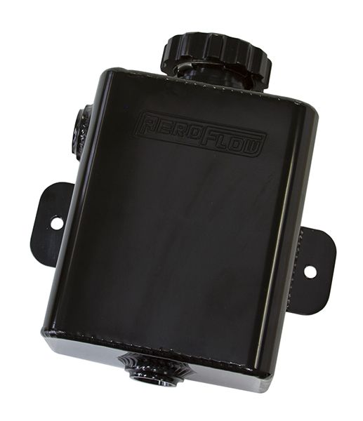 Fabricated Square Radiator Expansion Tank - Black AF77-1026BLK