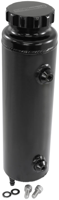 Universal Large Fabricated Alloy Radiator Overflow Tank - Black Finish AF77-1115