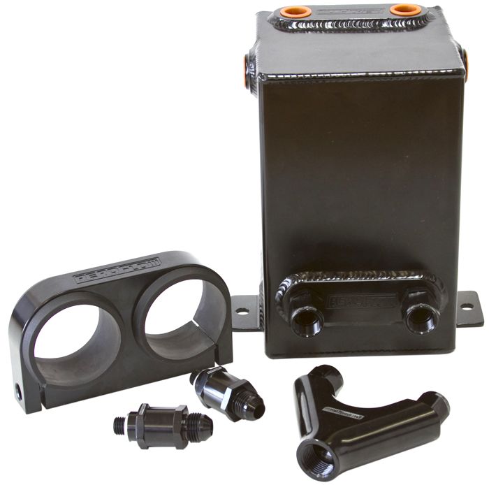 Dual EFI Pump Surge Tank Kit - Black AF77-2044BLK