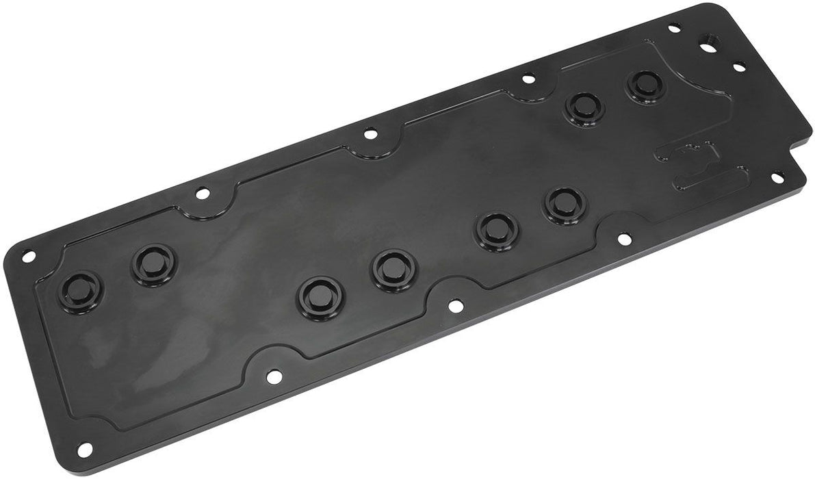 GM LS3 Billet Valley Plate, Black Finish AF77-5016BLK