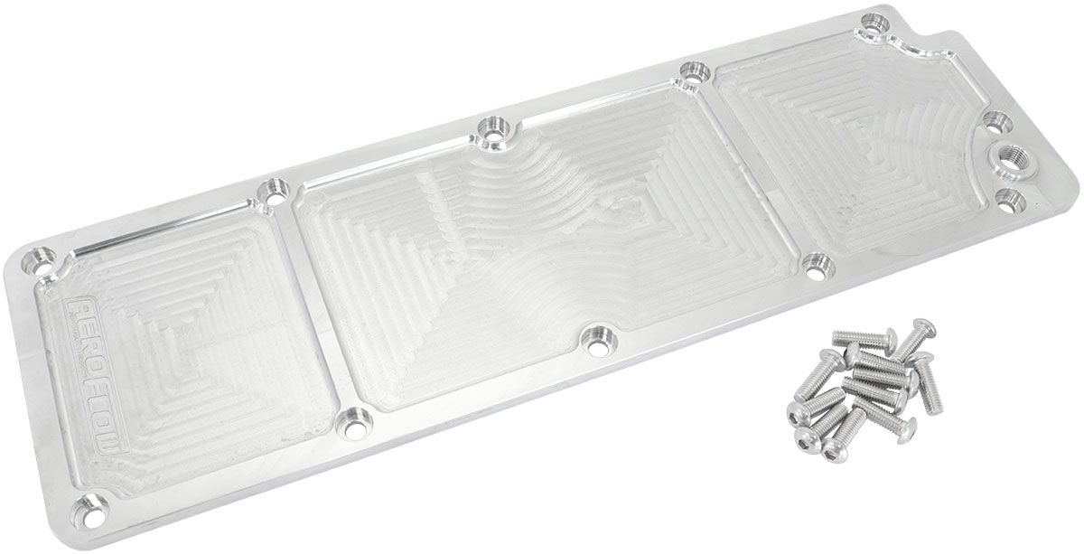 GM LS3 Billet Valley Plate, Raw Finish AF77-5016