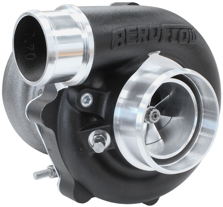 BOOSTED 5449 .72 Reverse Rotation Turbocharger 660HP, Hi Temp Black Finish AF800