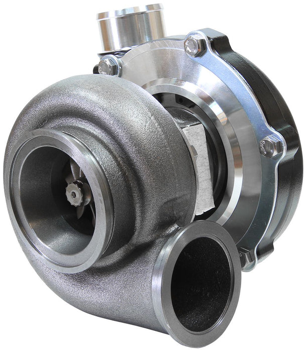 BOOSTED 5455 .83 Reverse Rotation Turbocharger 650HP, Hi Temp Black Finish AF800