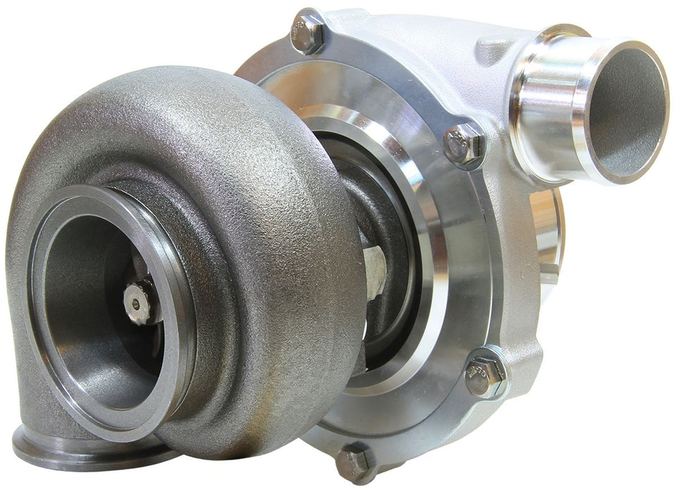 BOOSTED 5455 .83 Reverse Rotation Turbocharger 650HP, Natural Cast Finish AF8005