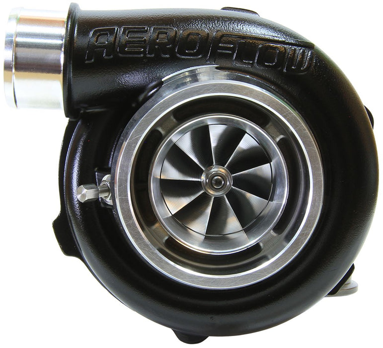 BOOSTED 5855 .83 Reverse Rotation Turbocharger 750HP, Hi Temp Black Finish AF800