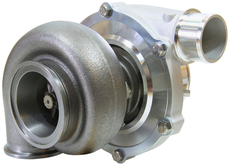 BOOSTED 5855 .83 Reverse Rotation Turbocharger 750HP, Natural Cast Finish AF8005