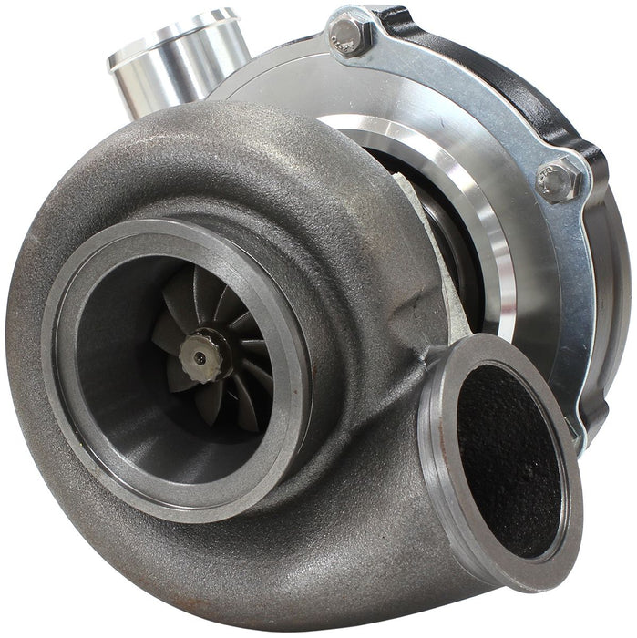 BOOSTED 5855 1.01 Reverse Rotation Turbocharger 750HP, Hi Temp Black Finish AF80