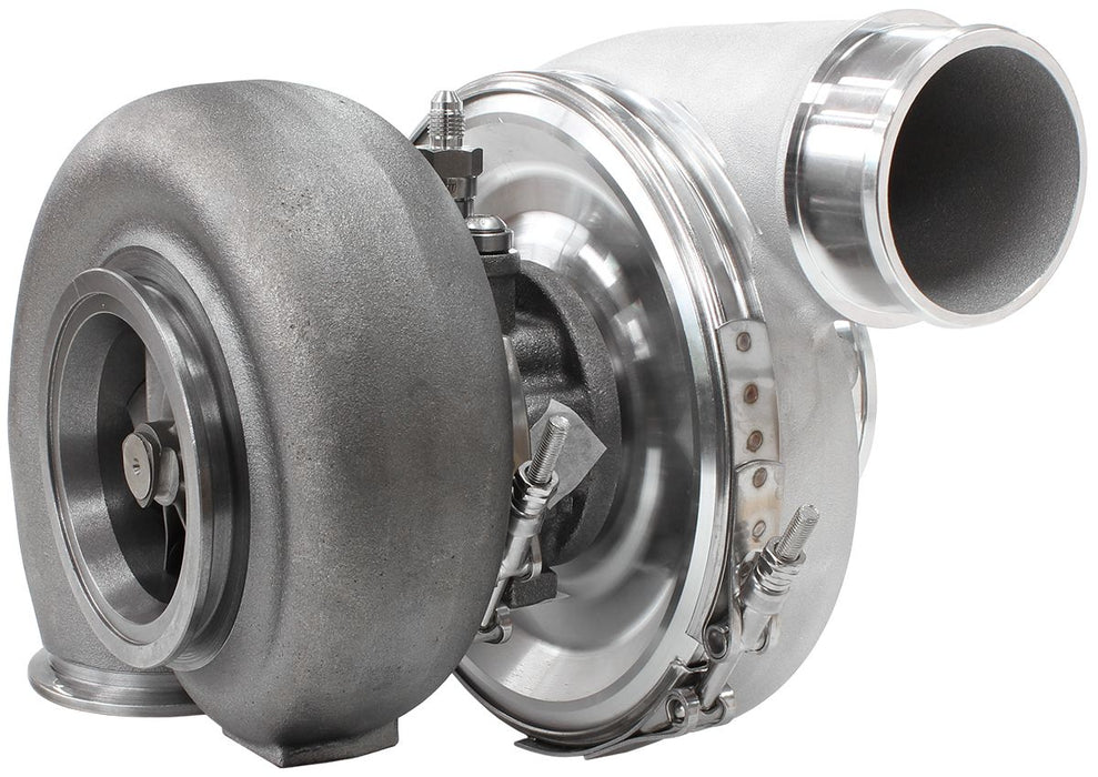 BOOSTED 7375 1.01 Reverse Rotation Turbocharger 1200HP, Natural Cast Finish AF80