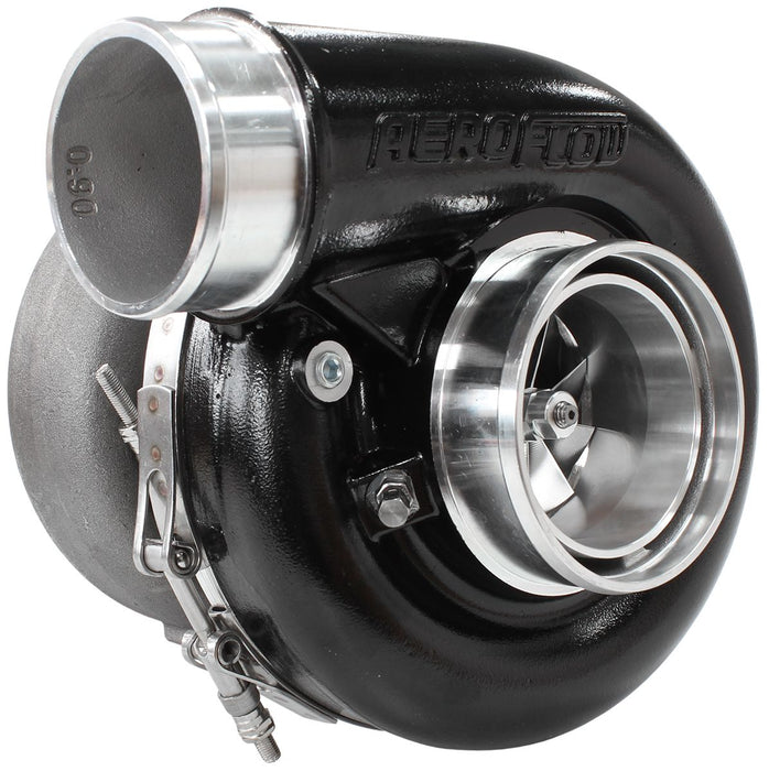 BOOSTED 7375 1.15 Reverse Rotation Turbocharger 1200HP, Hi Temp Black Finish AF8