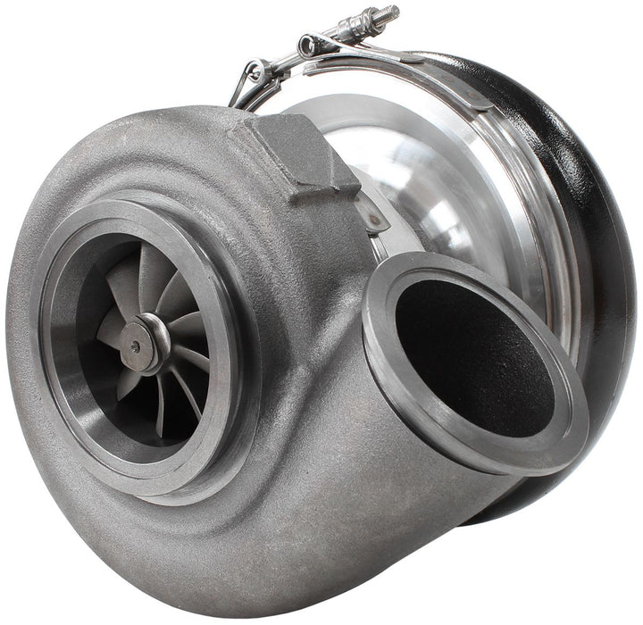 BOOSTED 7375 1.15 Reverse Rotation Turbocharger 1200HP, Hi Temp Black Finish AF8