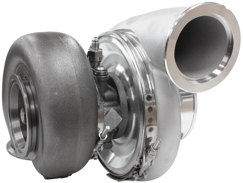 BOOSTED 7975 1.01 Reverse Rotation Turbocharger 1450HP, Natural Cast Finish AF80