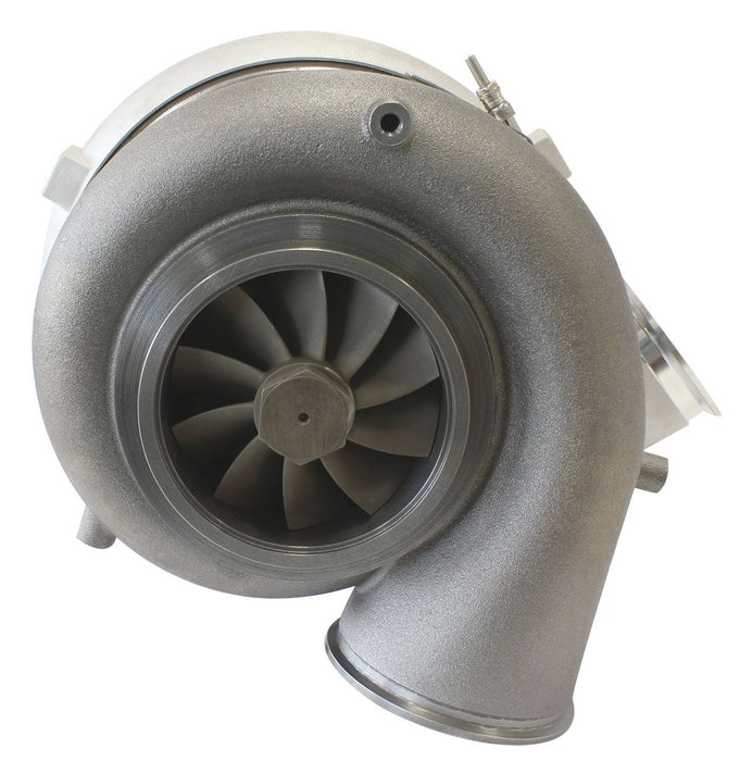 BOOSTED 94102 V-Band 1.22 Turbocharger 2500HP, Natural Cast Finish AF8006-6020