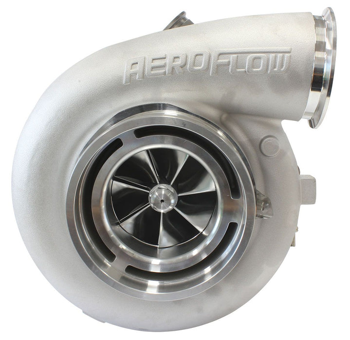 BOOSTED 94102 V-Band 1.22 Turbocharger 2500HP, Natural Cast Finish AF8006-6020