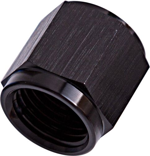 -3AN to 3/16" Aluminium Tube Nut - Black Finish AF818-03BLK