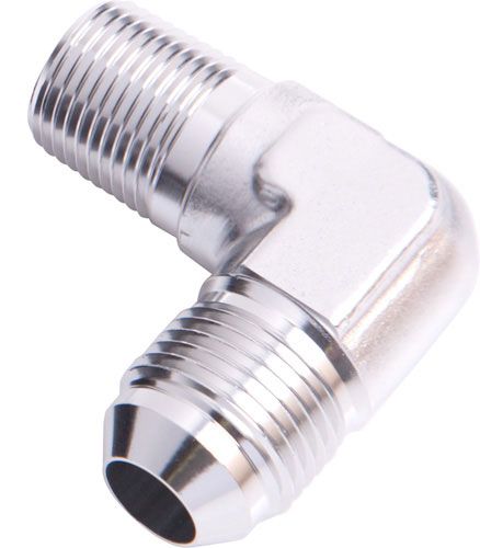 90° NPT to Male Flare Adapter 1/8" to -6AN AF822-06-02S