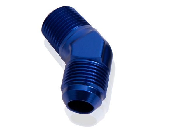 45° NPT to Male Flare Adapter 1/4" to -4AN AF823-04-04