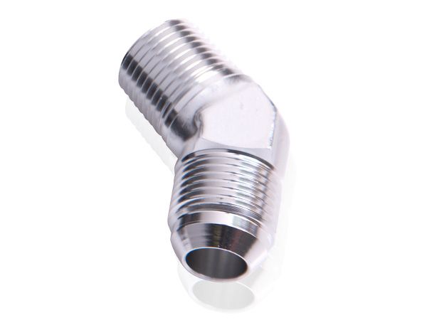 45° NPT to Male Flare Adapter 1/4" to -8AN AF823-08-04S