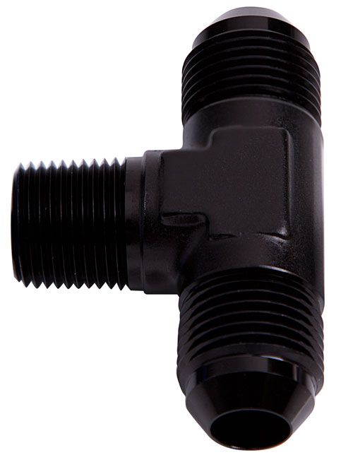 Tee with NPT On Side 1/8" to -4AN AF825-04BLK