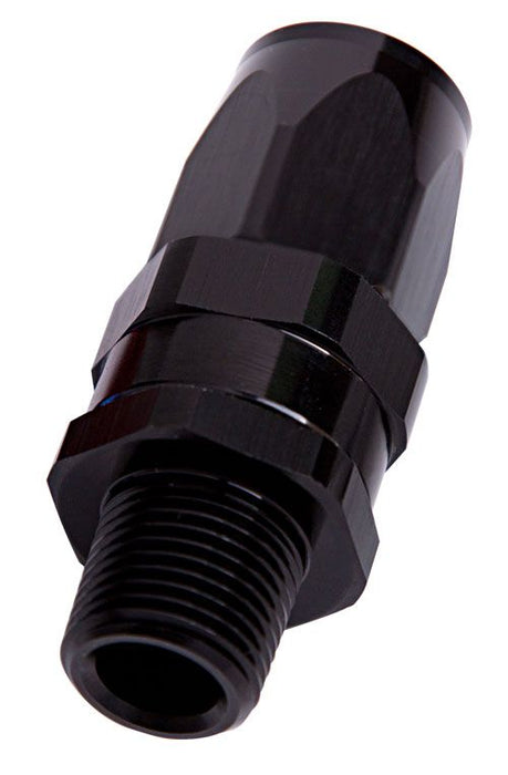 Male NPT Taper Swivel Straight Hose End 3/8" to -6AN AF830-06-06BLK