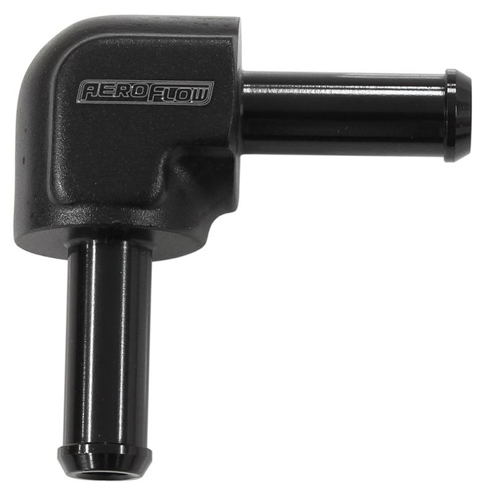 90° Barb To Barb Hose Joiner - Black AF843-06BLK