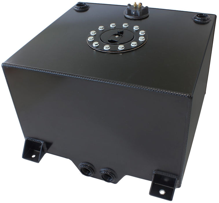 Aluminium 15 Gallon (57L) Fuel Cell with Cavity/Sump & Fuel Sender (Black) AF85-