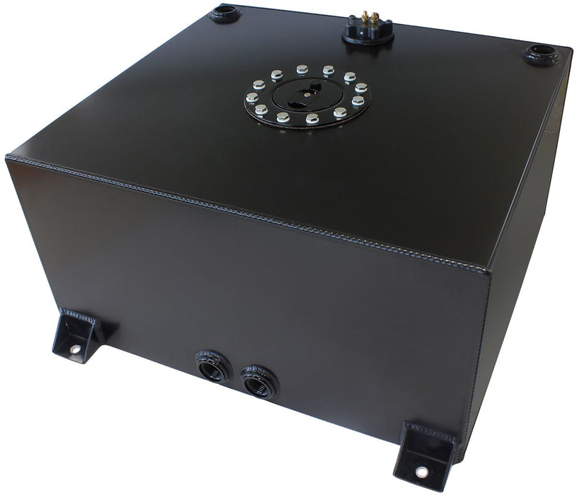 Aluminium 15 Gallon (57L) Fuel Cell with Flat Bottom & Fuel Sender (Black) AF85-