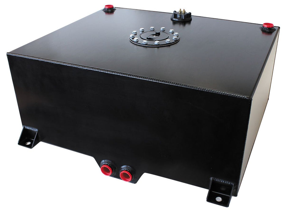 Aluminium 20 Gallon (76L) Fuel Cell with Cavity/Sump & Fuel Sender (Black) AF85-